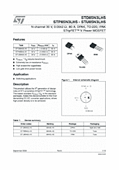 DataSheet STD85N3LH5 pdf